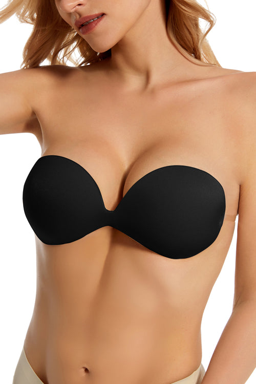 MC-205 MAGIC CURVES PLUNGE BRA WITH BACK STRAP (REUSABLE SILICONE) –  Chester Line